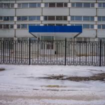 Вид входной группы снаружи Административное здание «Байкальская»